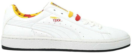 PUMA Volwassenen Basket II Bode Logo Trainers (Wit/Geel/Rood) - EU 40 / UK 6.5