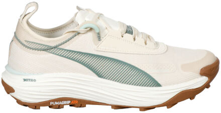 PUMA Voyage Nitro 3 Tech Trailschoen Dames-Wit,Bruin - 38.5