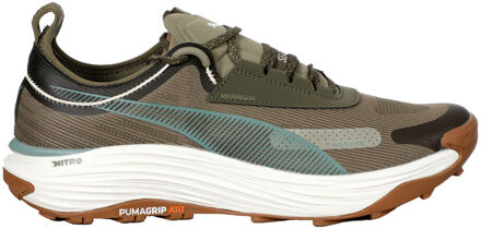 PUMA Voyage Nitro 3 Tech Trailschoen Heren-Bruin,Groen - 42,45,46