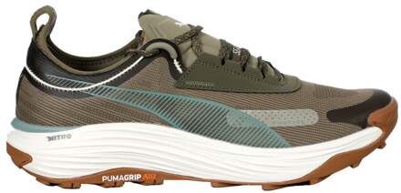 PUMA Voyage Nitro 3 Tech Trailschoen Heren-Bruin,Groen - 45