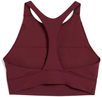 PUMA w x hyrox shapeluxe high neck bra sport bh dames - Rood - L