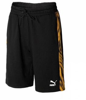 PUMA Wild Pack Korte Broek Grafische Print Heren Casual Pant Zwart 579509 01 - S