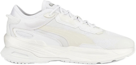 PUMA Witte Leren Sneakers voor Heren Puma , White , Heren - 44 EU