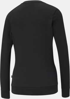 PUMA Women's Puma Essential Logo Crew Neck Sweatshirt in Black - maat M Zwart
