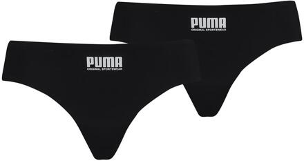 PUMA Women Sporty Mesh Brazilian 2p Hang Black-XS - XS