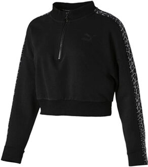 PUMA Womens Wild Pack T7 Cropped Track Top Jacket 578468 01 Zwart