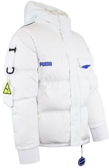 PUMA x Ader Fout Lange Mouw Zip Up Wit Heren Donzen Pufferjas - 2XS