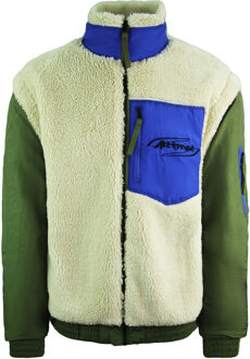 PUMA x Attempt Sherpa Bomber Zip Up Olive Beige Herenjas 598257 75 - M