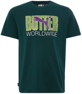 PUMA x Butter Goods Korte Mouw Crew Neck Teal Heren T-shirt 532442 40 - maat Groenblauw