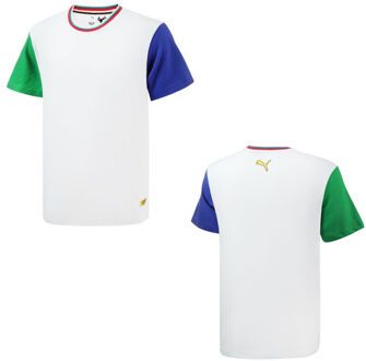 PUMA x Chinatown Market Colourblock Tee Heren Casual T-shirt 596165 02 Wit - S