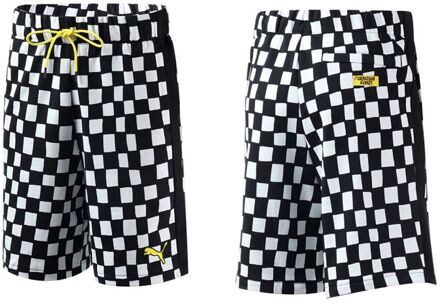 PUMA x Chinatown Stretch Taillebroek Wit Zwart Heren Shorts 595628 01 Zwart/wit