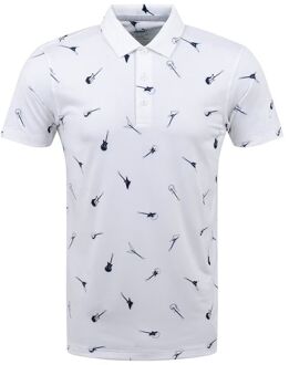 PUMA x Cloudspun Heren Wit/Navy Golf Poloshirt - maat Veelkleurig
