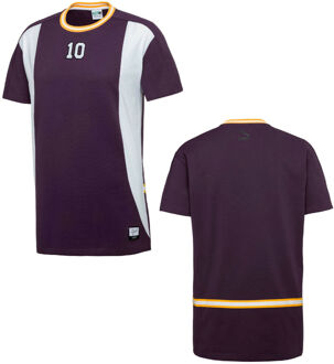 PUMA X Clyde NBA Heren T-shirt Korte Mouw Top Paars 572474 91 Z28A - maat M