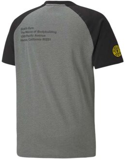 PUMA x Gold's Gym Heren Grijs Raglan T-shirt - maat S
