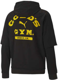PUMA x Gold's Gym Raglan Heren Zwart Hoodie - maat