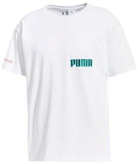 PUMA x Han Kjobenhavn Korte Mouw Crew Neck Wit Heren T-shirt 578245 02