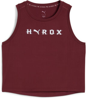 PUMA x Hyrox Cloudspun Crop Singlet Dames bordeaux - L