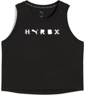PUMA x Hyrox Cloudspun Crop Singlet Dames zwart/zwart - M