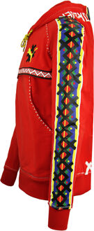 PUMA x Jahnkoy Hoodie Rood Heren Logo-bedrukt Trui 596680 47
