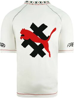 PUMA x Jahnkoy Korte Mouw Crew Neck Wit Heren T-shirt 596682 02 - XS