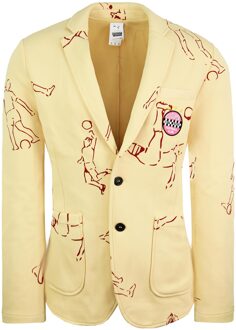 PUMA x Kidsuper Studios Lange Blazer Mouw Heren Honing Getailleerde Jas 598436 12 - maat S Rood