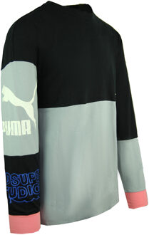 PUMA x Kidsuper Studios Lange Mouw Crew Zwart Heren Voetbal Club Top 598464 01 Grijs