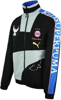 PUMA x KidSuper Studios Lange Mouw Zip Up Blauw Heren Track Jacket 598461 01 Zwart