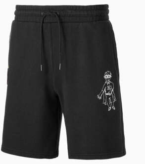 PUMA x KidSuper Studios Zwart Stretch Taille Heren Shorts