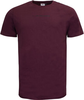 PUMA x Les Benjamins Logo T-Shirt Casual Graphic Heren Top Bourgondië 578532 96 Bourgogne - S
