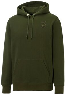 PUMA x Maison Kitsune Lange Mouw Donkergroen Pullover Heren Hoodie 532325 94 - S
