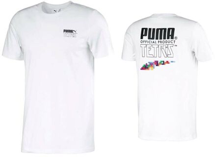 PUMA x Mens Tetris Korte Mouw Wit T-shirt 597138 02