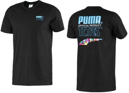 PUMA x Mens Zwart Tetris Korte Mouw T-shirt 597138 01 - S
