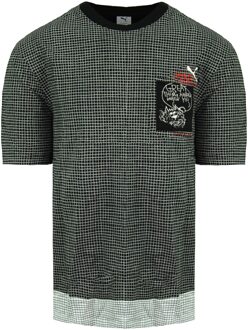 PUMA x Michael Lau Crew Korte Mouw Zwart Heren Bedrukt Zak T-shirt 530360 51 - maat L