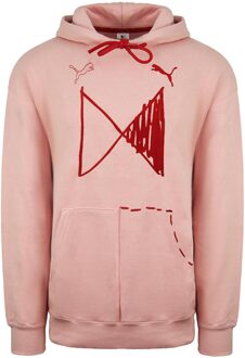 PUMA x Michael Lau Lange Mouw Heren Roze Graphic Hoodie 530349 85 - maat S Rood