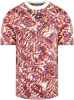 PUMA x Mr Doodle Korte Mouw Crew Neck Bedrukt Heren T-shirt 530651 02 - maat XS Veelkleurig