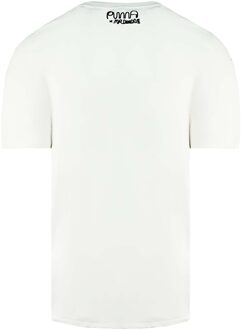 PUMA x Mr. Doodle Korte Mouw Crew Neck Wit Heren T-shirt 530650 02 - XS