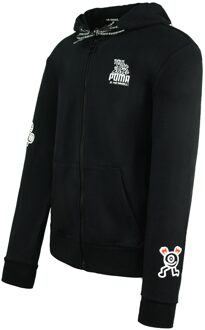 PUMA x Mr. Doodle Lange Mouw Zip Up Zwart Heren Capuchontrui 598681 01 - S