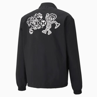 PUMA x Mr Doodle omkeerbaar heren zwart/wit jack - maat S