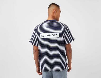 PUMA x NANAMICA Striped T-Shirt, Navy - L