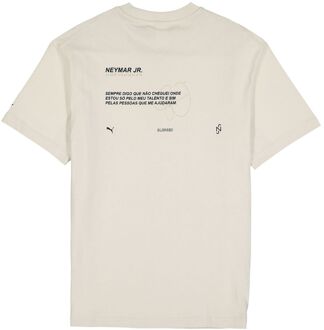 PUMA x Neymar Jr. Korte Mouw Beige Crew Neck Heren T-shirt 534504 05