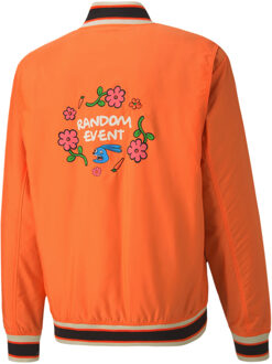 PUMA x Randomevent Bomber Graphic Logo Jacket Oranje 596661 40 - maat