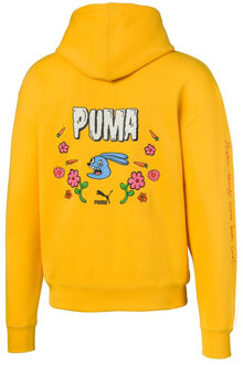 PUMA x Randomevent Logo Lemon Trui - Heren - maat 2XS Geel