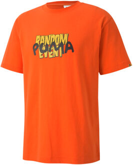 PUMA x Randomevent Oranje T-Shirt - Heren - maat