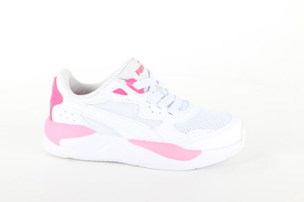 puma x-ray speed sneakers wit/roze kinderen - 28