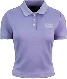 PUMA x Rihanna Fenty Baby Polo Cropped Shirt Lavendel Womens Top 574286 01 Paars - EU 44.5 / UK 10