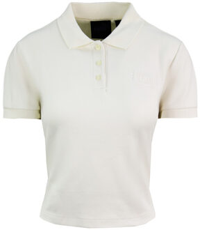 PUMA x Rihanna Fenty Baby Polo Cropped Shirt Vanille Damestop 574286 03 - maat EU 50 / UK 14 Gebroken wit