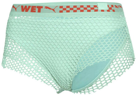 PUMA x Rihanna Fenty Bikinibroekje Dames met Mesh-boordje Groen 577224 02 A93A - maat EU 39/ UK 6