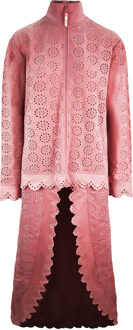 PUMA x Rihanna Fenty Jas Met Cape Rok Lange Mouw Roze Dames 574267 02 - EU 42 / UK 8