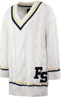 PUMA x Rihanna Fenty Lange Mouw V-Hals Beige Damestruien 575784 01 Crème