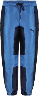 PUMA x Rihanna Fenty Satin Track Pants Blue Navy Womens Bottoms 575717 01 - maat